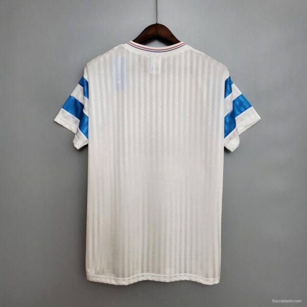 Retro Marseille 1990 home Soccer Jersey - Image 2
