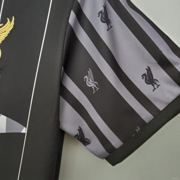 Retro Liverpool Champion Special Edition Black Soccer Jersey - Image 4