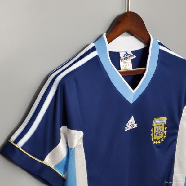 Retro Argentina 1998 away Soccer Jersey - Image 8