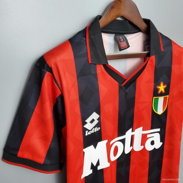 Retro 93/94 AC Milan home Soccer Jersey - Image 4