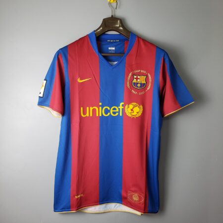 Retro 07/08 Barcelona home Soccer Jersey