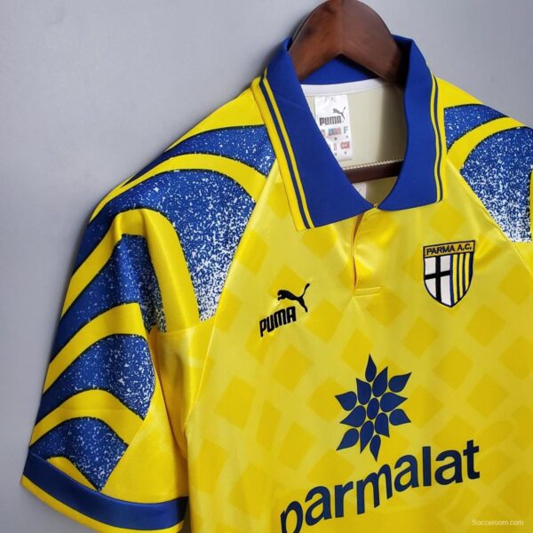 Retro Parma 95/97 Yellow Soccer Jersey - Image 4