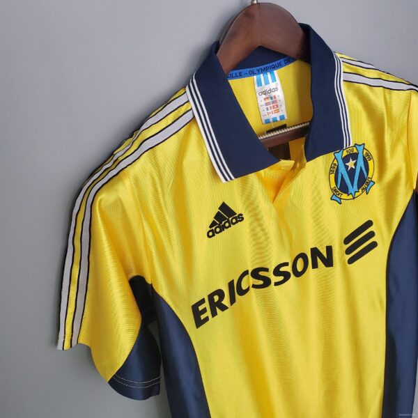 Retro 98/99 Marseille away yellow Soccer Jersey - Image 5