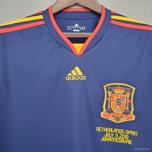 Retro long sleeve Spain 2010 away Soccer Jersey - Image 11