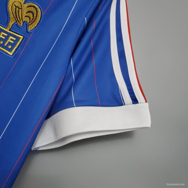 Retro France 1982 home Soccer Jersey - Image 5