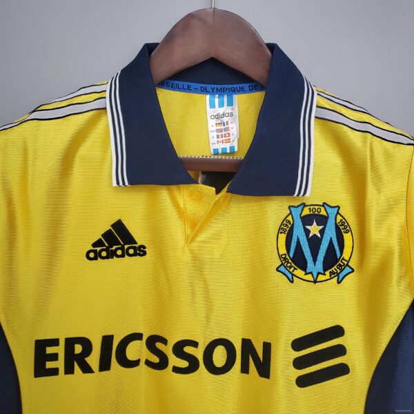 Retro 98/99 Marseille away yellow Soccer Jersey - Image 8