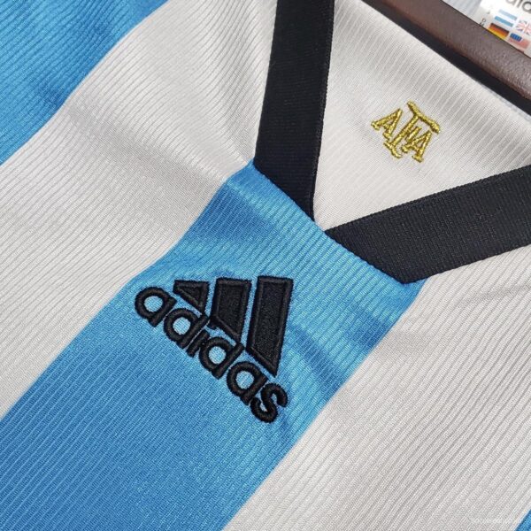 Retro Argentina 1998 home Soccer Jersey - Image 9