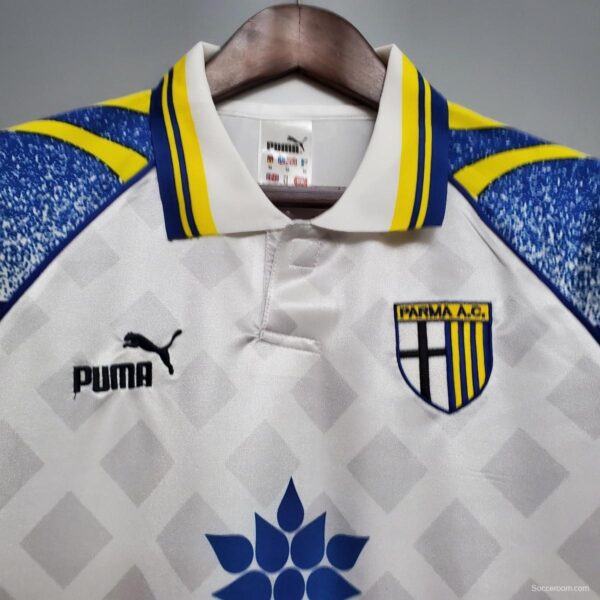 Retro Parma 95/97 White Soccer Jersey - Image 8