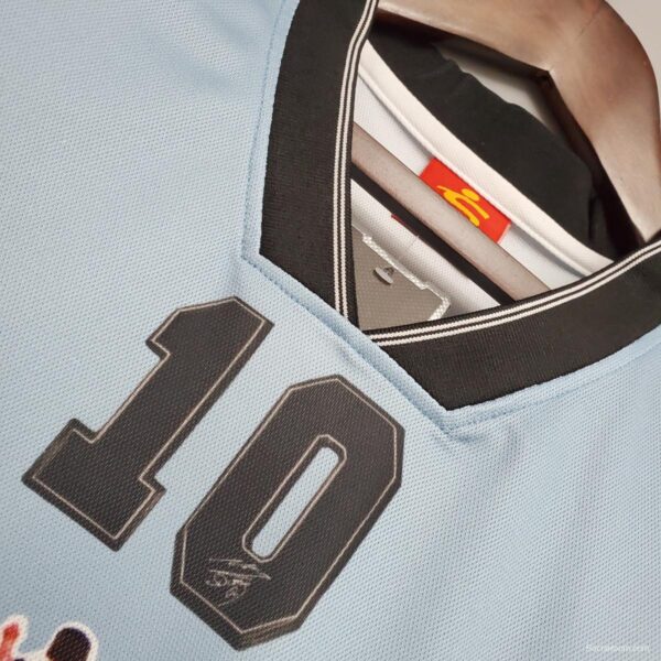 Retro 2001 Argentina Maradona #10 Commemorative Edition Soccer Jersey - Image 9