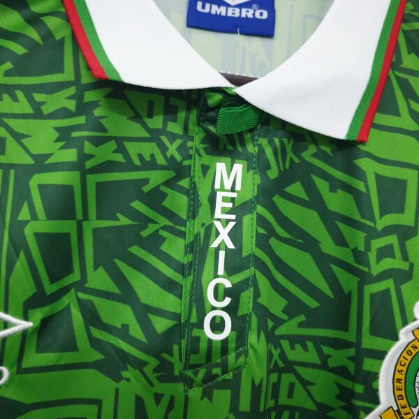 Mexico 1994 retro shirt home Soccer Jersey - Image 3