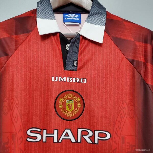 Retro 96/97 Manchester United home Soccer Jersey - Image 8