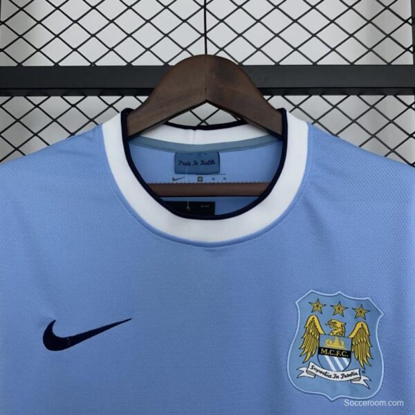 13/14 Retro Manchester City Home Jersey - Image 2