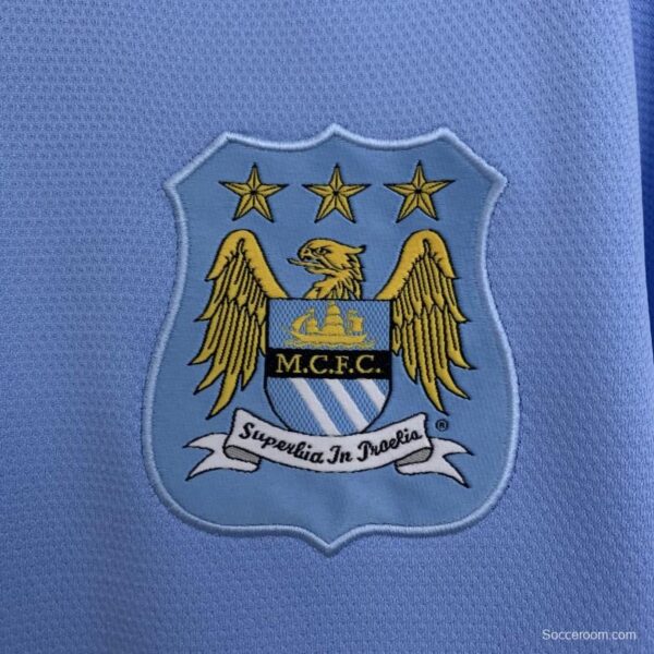 13/14 Retro Manchester City Home Jersey - Image 9